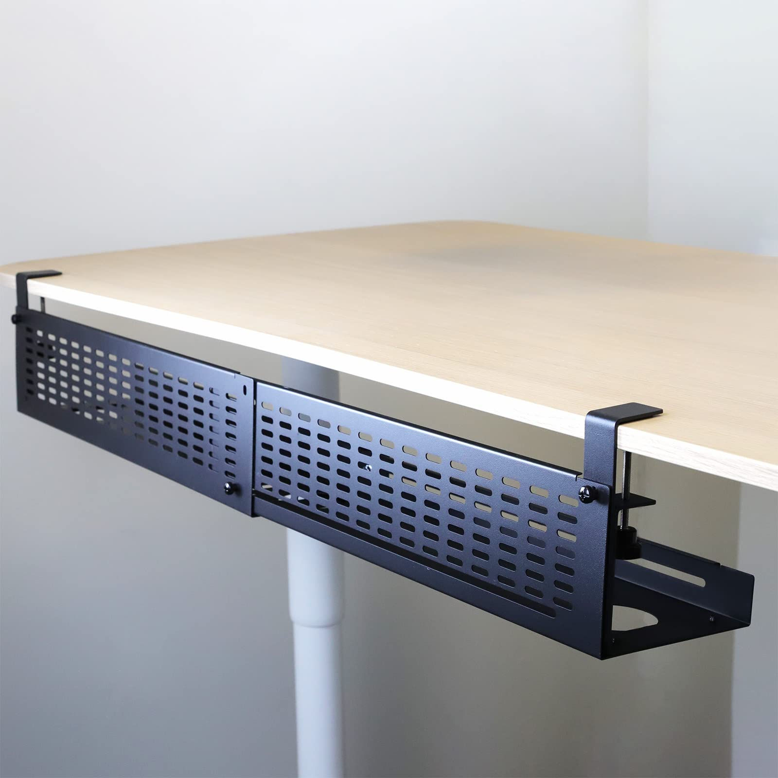 AEONS Under Desk Cable Management Tray Kit - Horizontal Adjustable up tp 41” Des