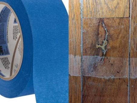 Can I put tape on my hardwood floors?