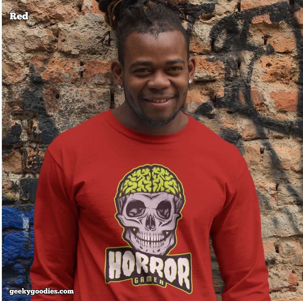Thumbnail: Horror Gamer Unisex Long Sleeve Shirts