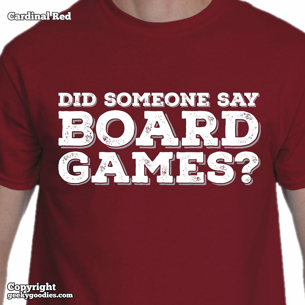 Thumbnail: Did Someone Say Board Games? Men's/Unisex T-shirt (Dark Colors)