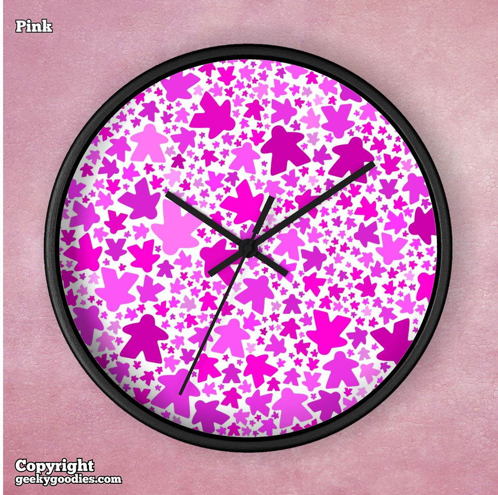 Thumbnail: Meeple Pattern Clock
