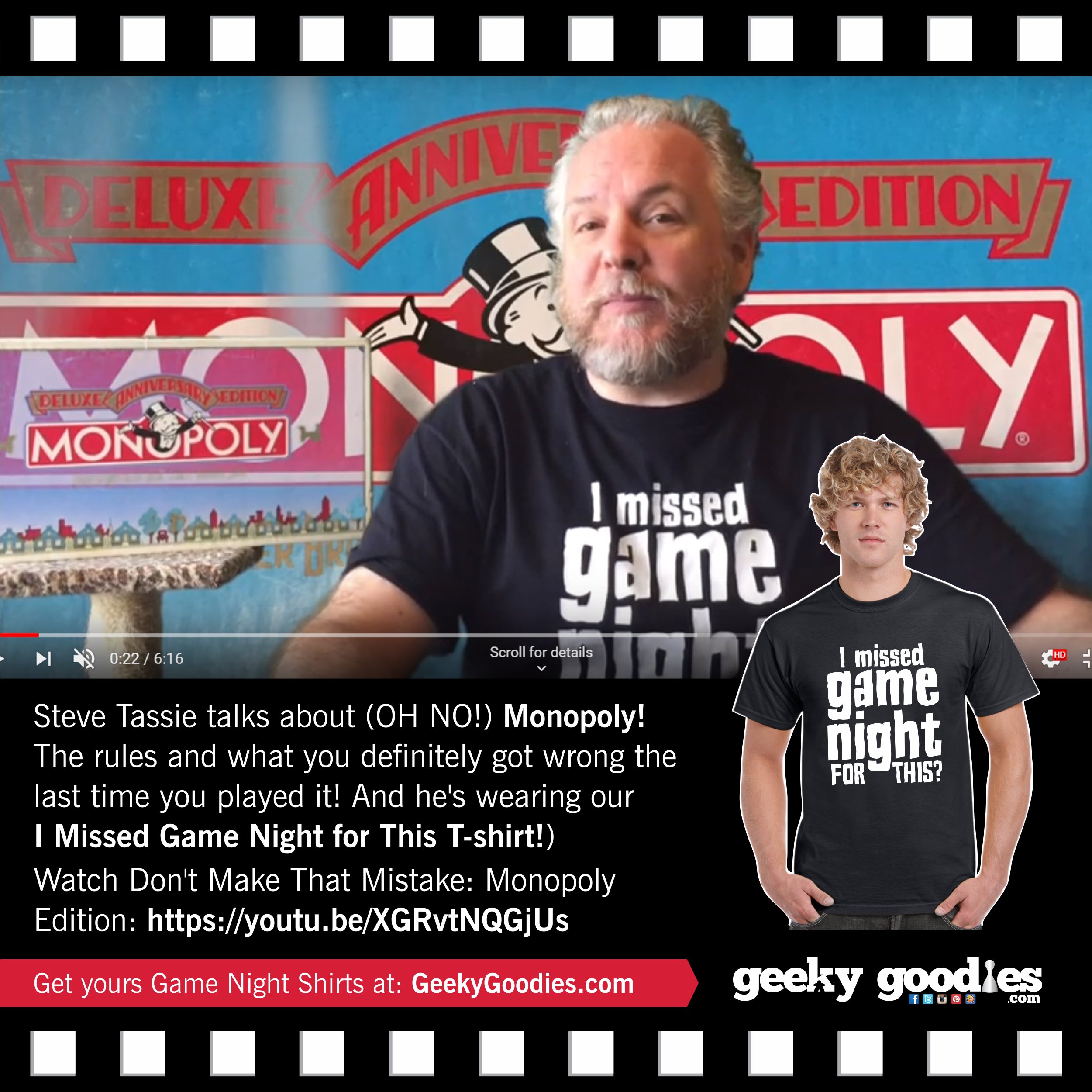 Steve Tassie | Geeky Goodies Shirt
