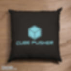 Cube Pusher Spun Polyester Square Throw Pillows
