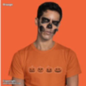Halloween Pumpkins Jack O'Lantern Faces Adult Unisex T-shirts