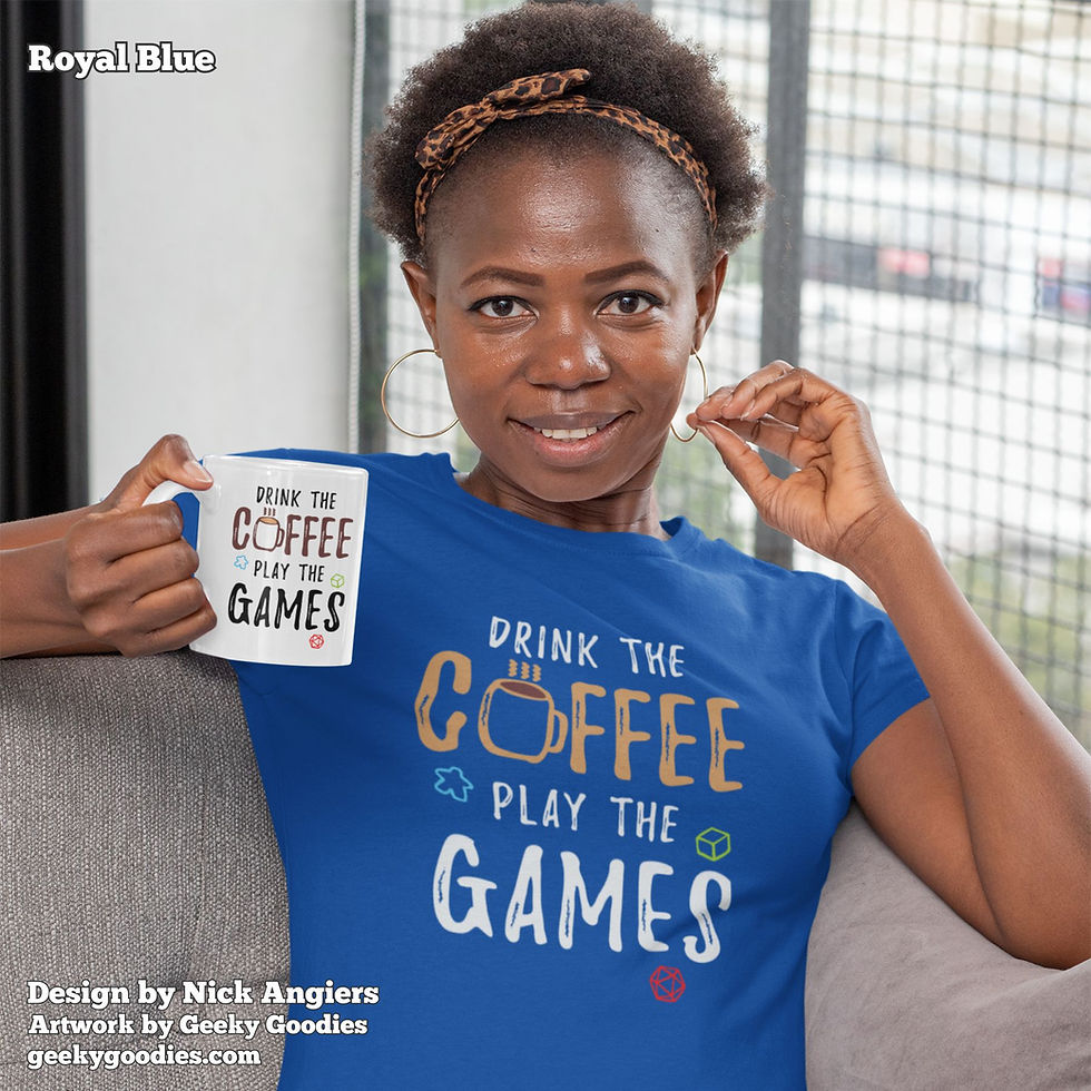 Thumbnail: Drink the Coffee Play the Games Ladies T-shirts