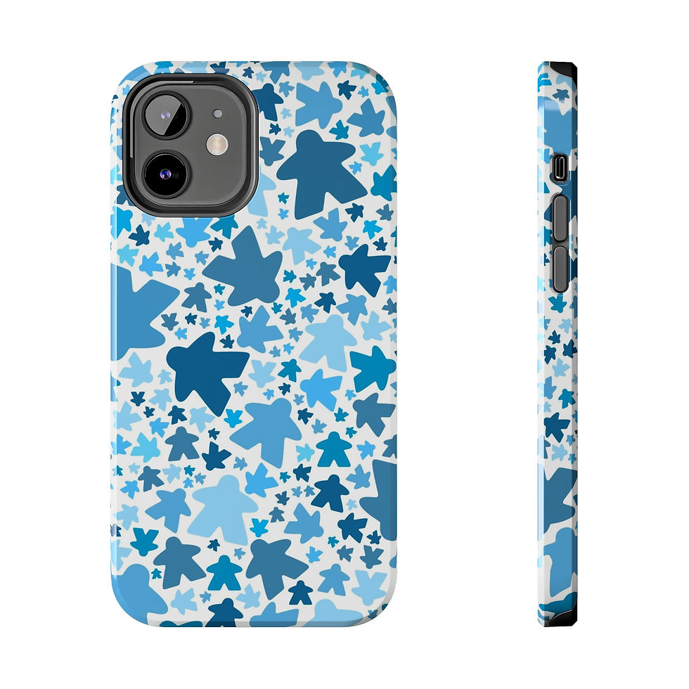 Thumbnail: Meeple Pattern iPhone  and Samsung Galaxy Tough Phone Cases