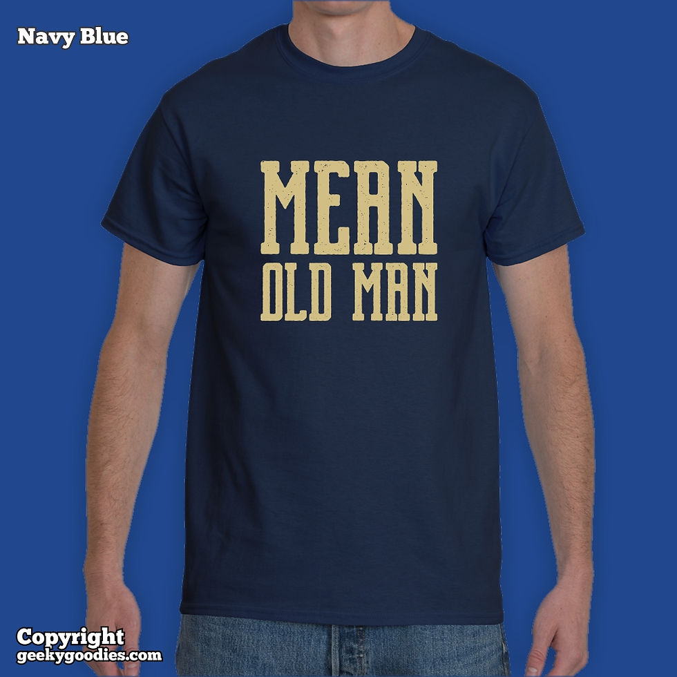 Thumbnail: Mean Old Man Men's T-shirt (Dark Colors)