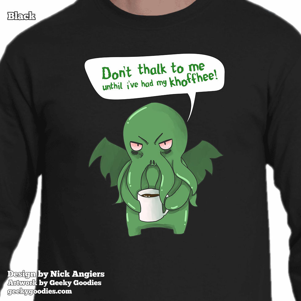 Thumbnail: Don't Thalk To Me Unthil I've Had My Khoffhee! Unisex Long Sleeve Shirt