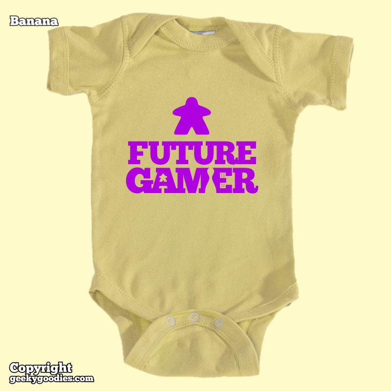 Thumbnail: Future Gamer Baby Onesies / Infant Bodysuits (Purple Letters)