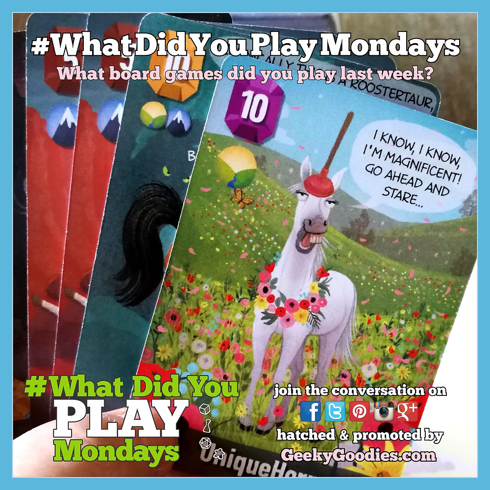 What Did You Play Mondays | Join the board game conversation every week with the hashtag #WhatDidYouPlayMondays | Geeky Goodies