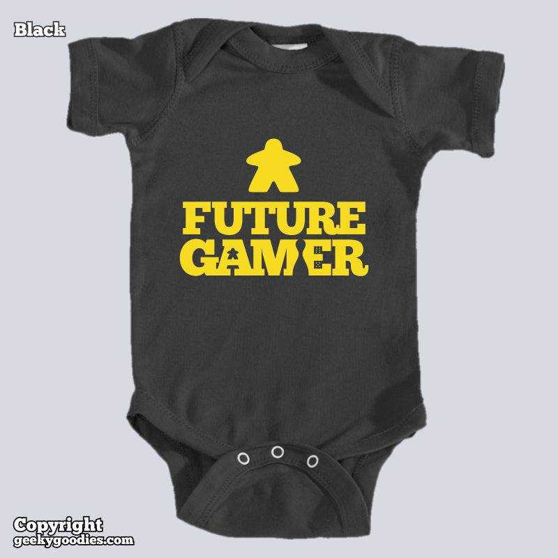 Thumbnail: Future Gamer Baby Onesies / Infant Bodysuits (Yellow Letters)