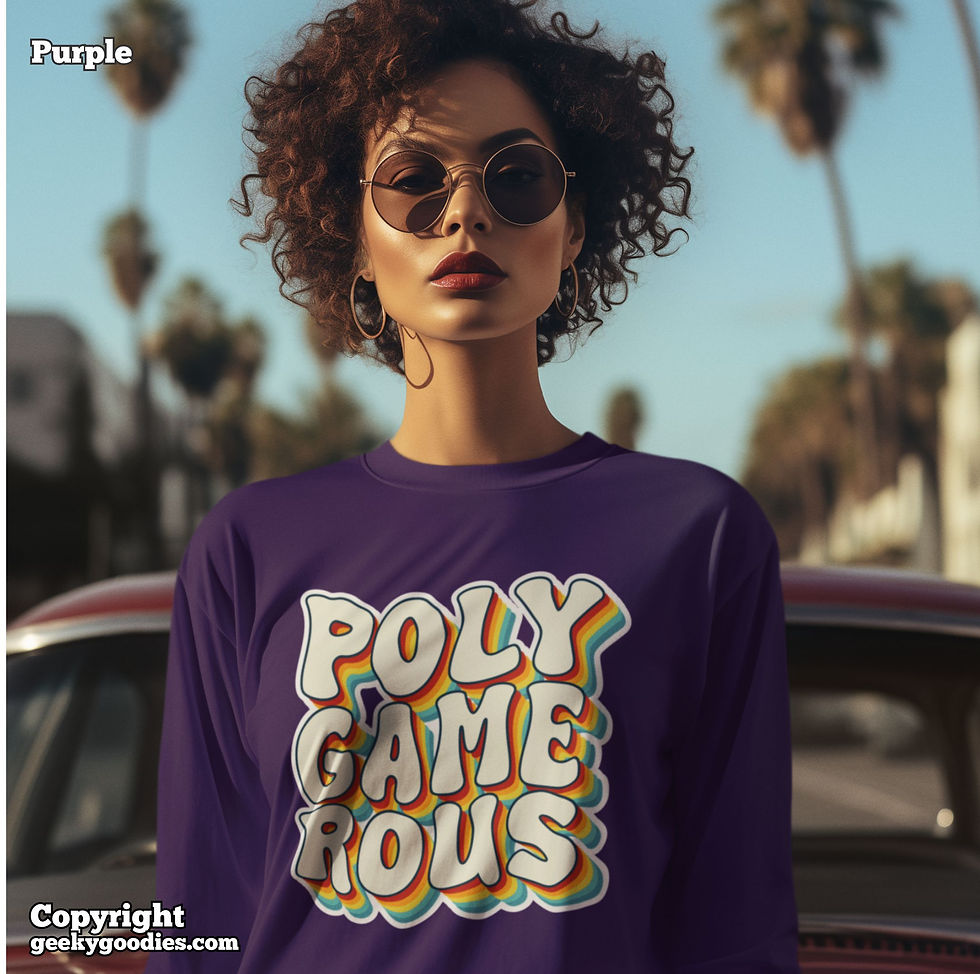 Thumbnail: PolyGAMErous Unisex Long Sleeve Shirts for Gamers