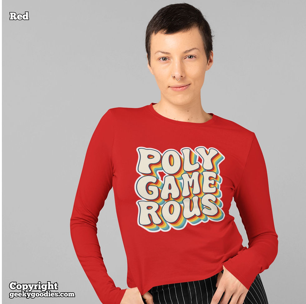 Thumbnail: PolyGAMErous Unisex Long Sleeve Shirts for Gamers