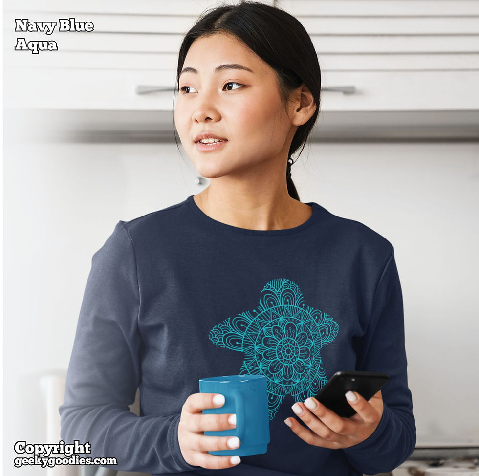Thumbnail: Mandala Meeple Unisex Long Sleeve Shirts
