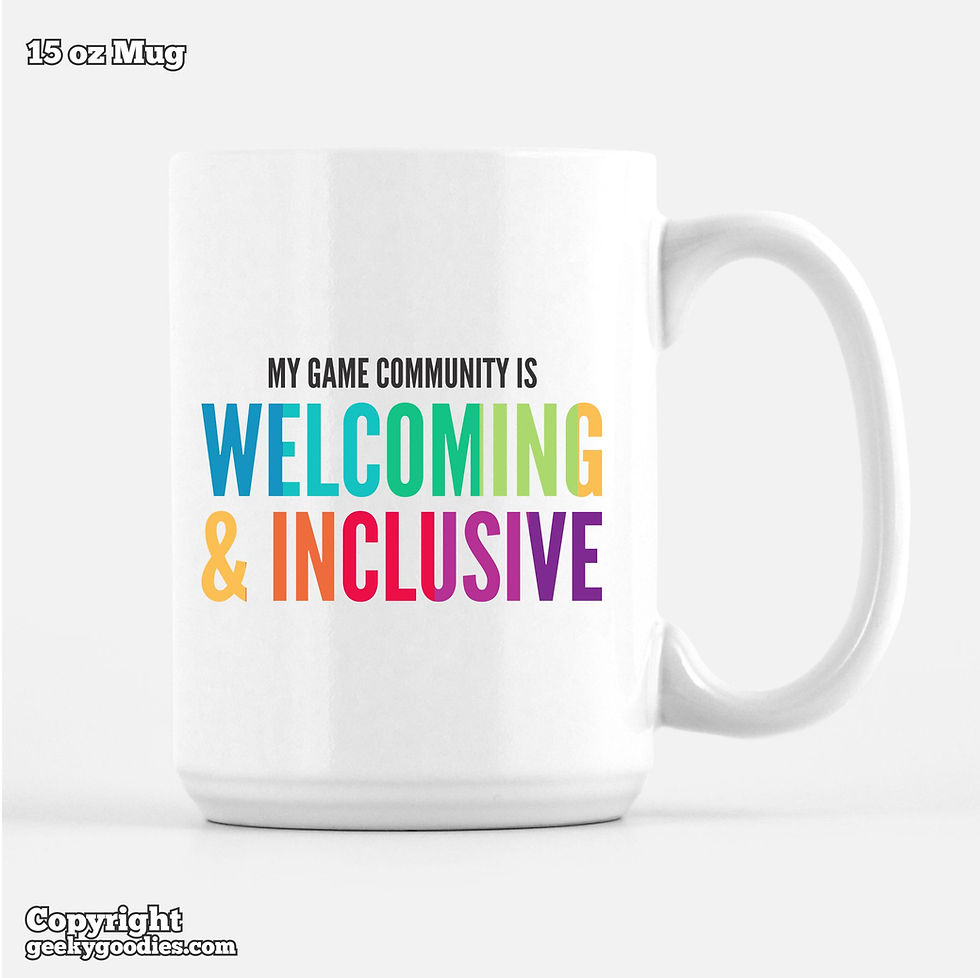 Thumbnail: My Game Community is Welcoming & Inclusive Coffee Mug