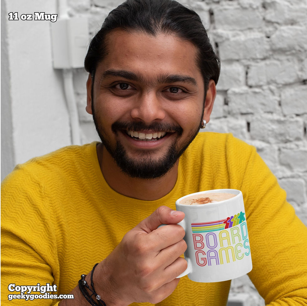 Thumbnail: Board Games (Retro Design) Coffee Mugs