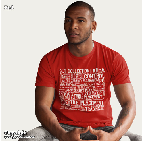 Board Game Mechanics Mens/Unisex T-shirt | Geeky Goodies