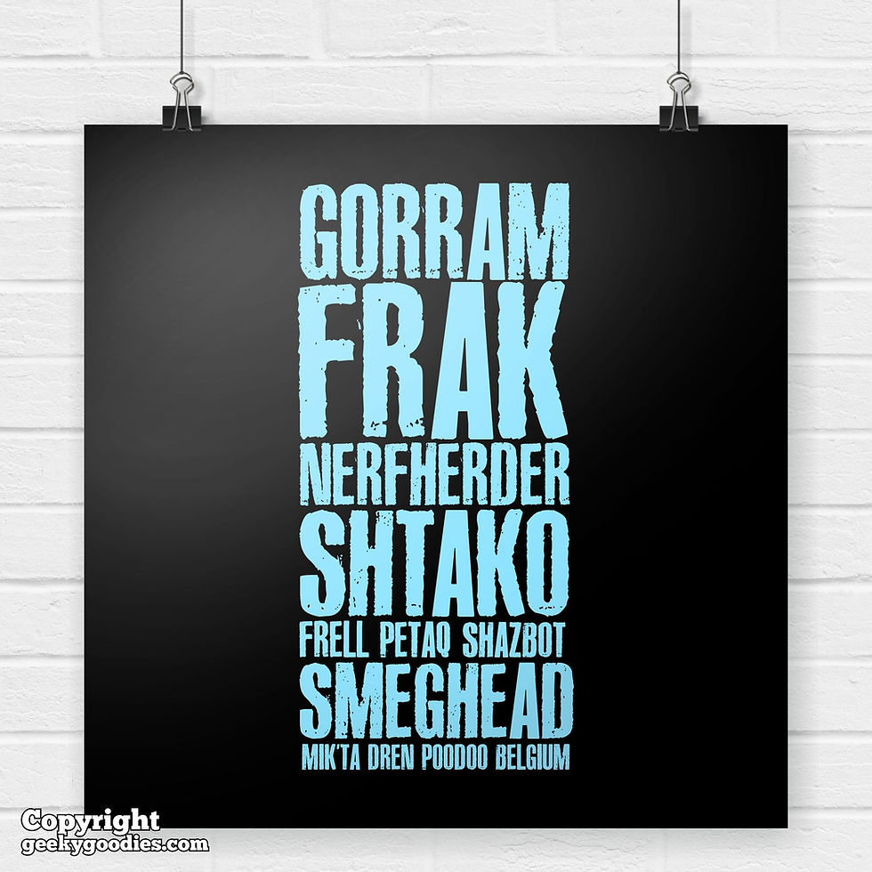 Thumbnail: GORRAM FRAK (Sci-Fi Curse Words) Poster