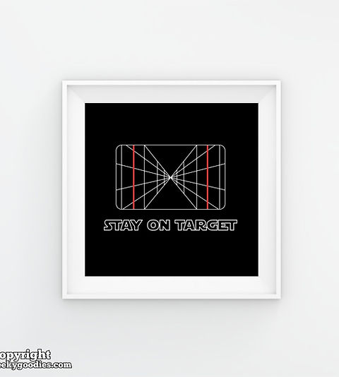 stay on target poster