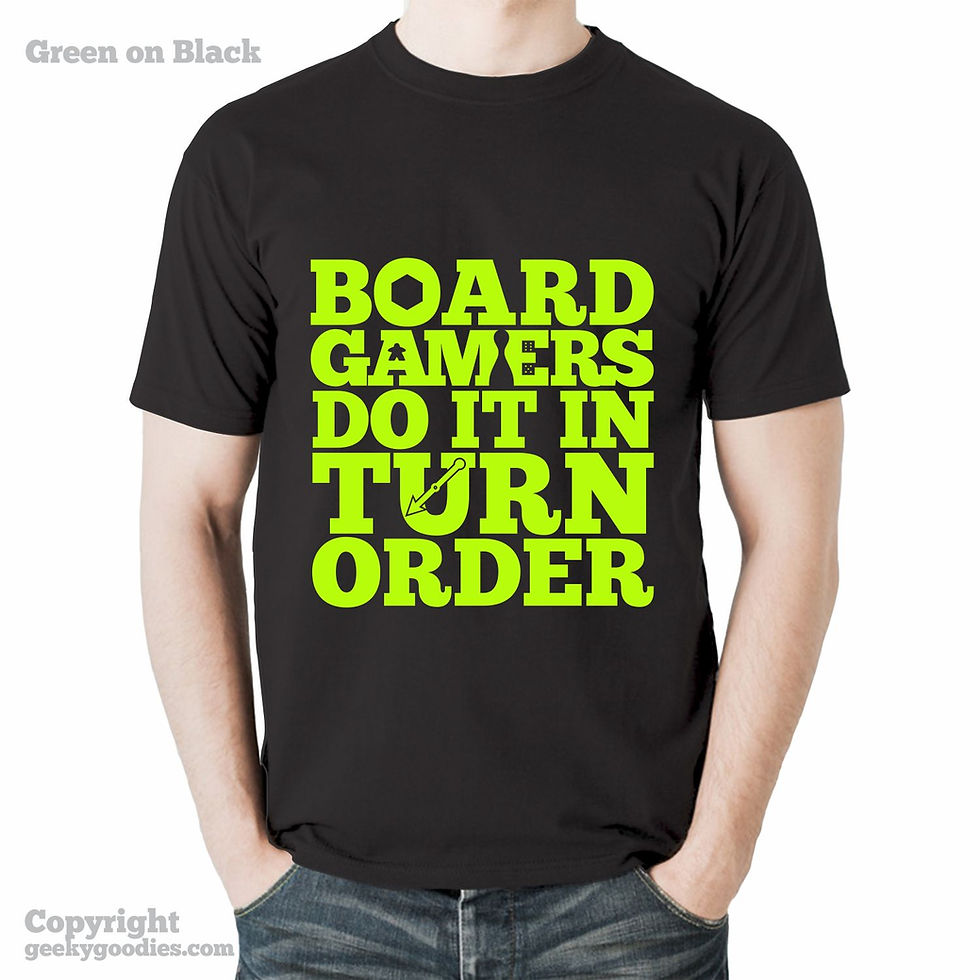 Thumbnail: Board Gamers Do It In Turn Order T-shirts