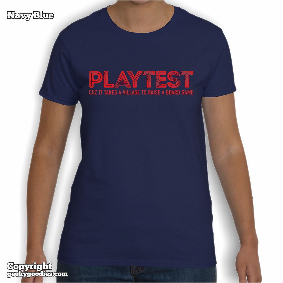 Thumbnail: PLAYTEST Cuz It Takes a Village To Raise a Board Game Ladies T-shirt
