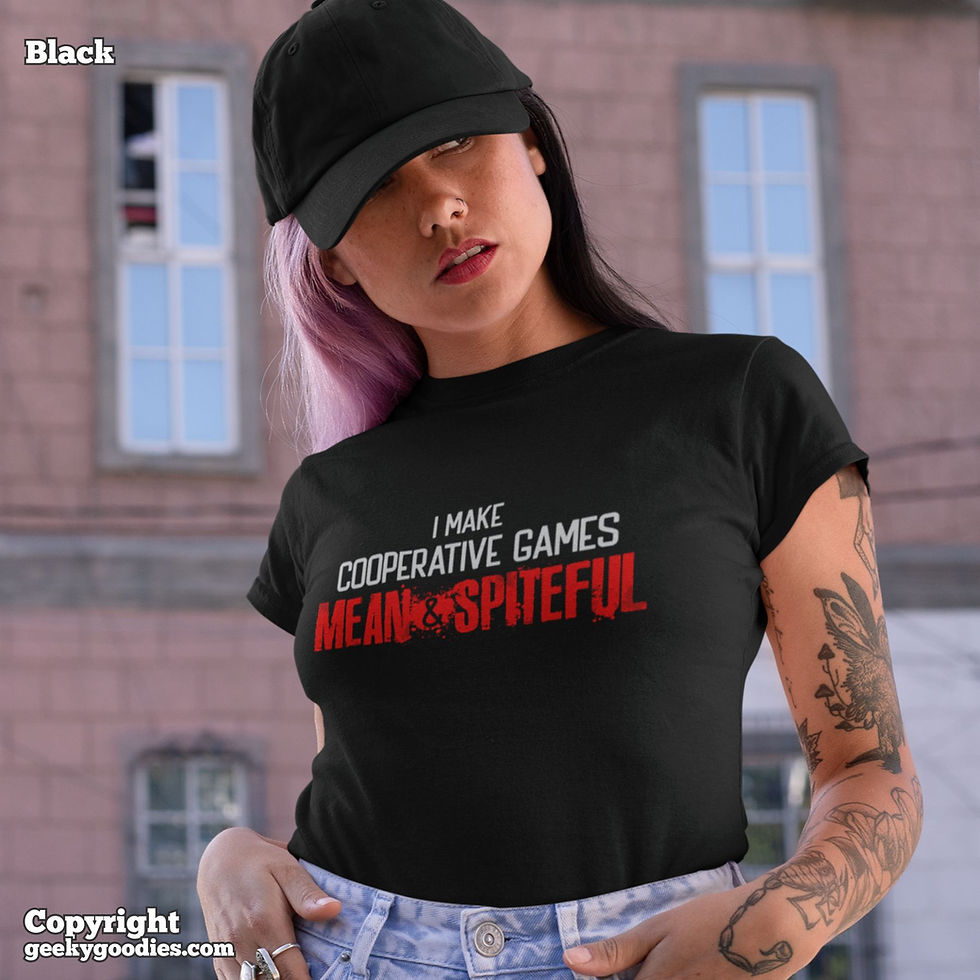 Thumbnail: I Make Cooperative Games Mean and Spiteful Ladies T-shirts