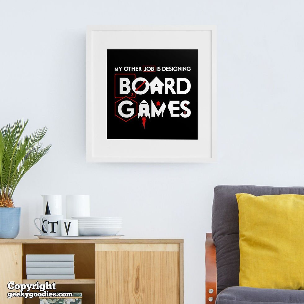 Thumbnail: My Other Job is DESIGNING Board Games Poster