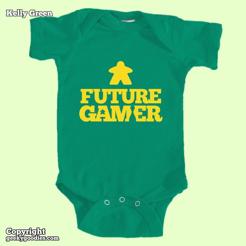 Thumbnail: Future Gamer Baby Onesies / Infant Bodysuits (Yellow Letters)