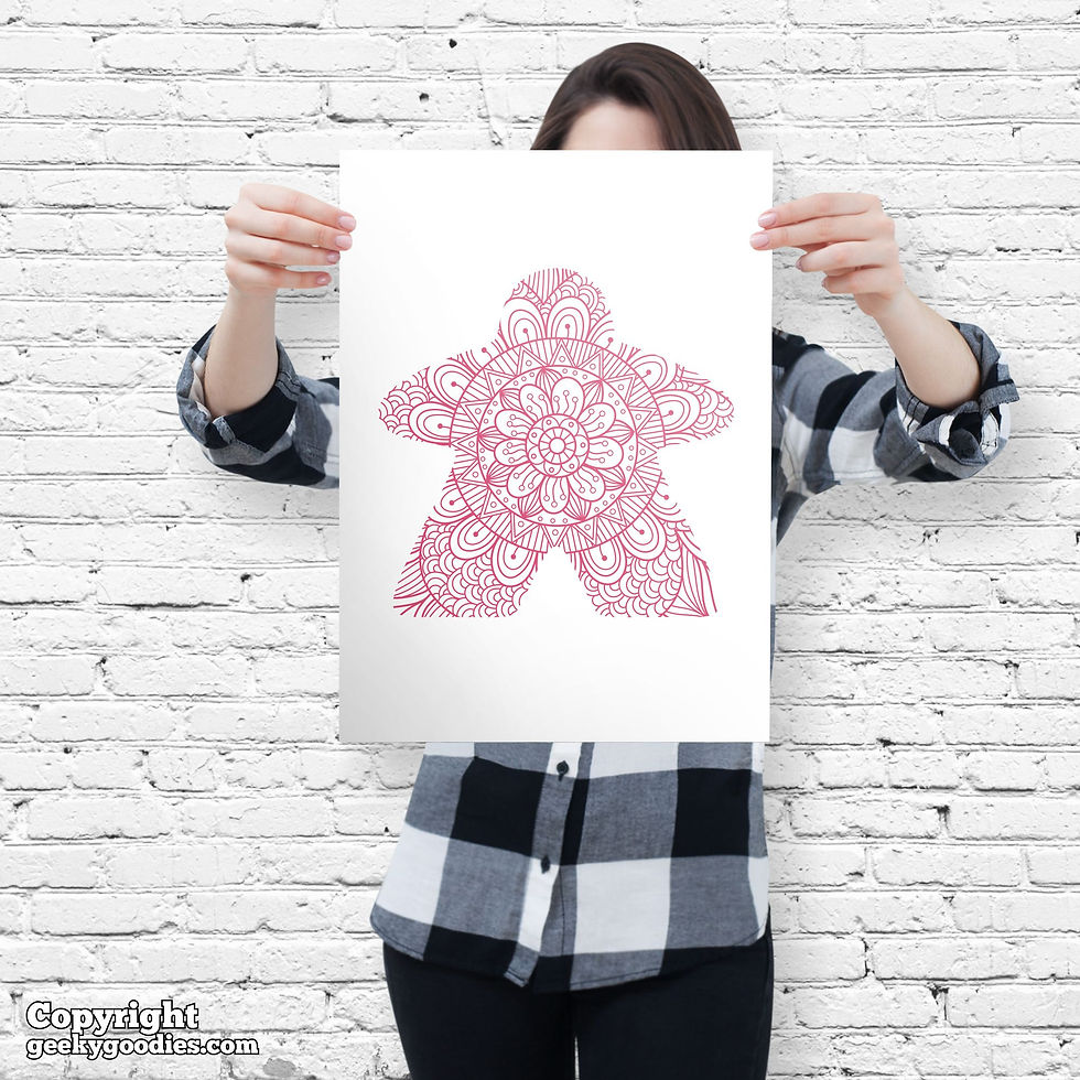 Thumbnail: Mandala Meeple Game Room Posters