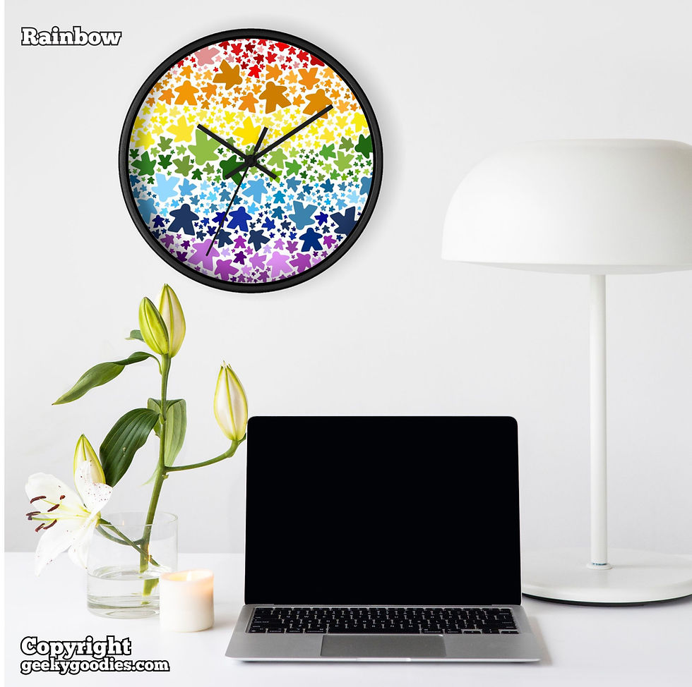 Thumbnail: Meeple Pattern Clock