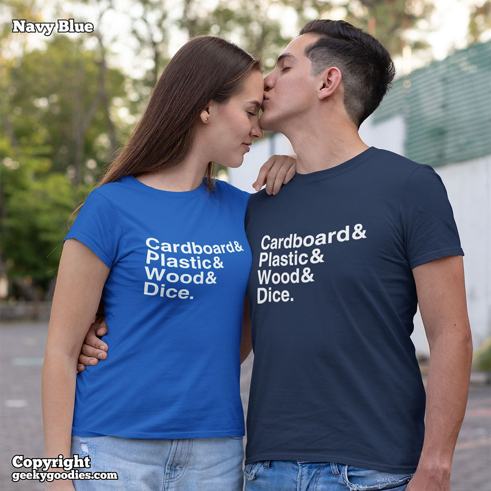 Thumbnail: Cardboard & Plastic & Wood & Dice Mens/Unisex T-shirts