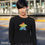 Thumbnail: Rainbow Watercolour Meeple Unisex Long Sleeve Shirt