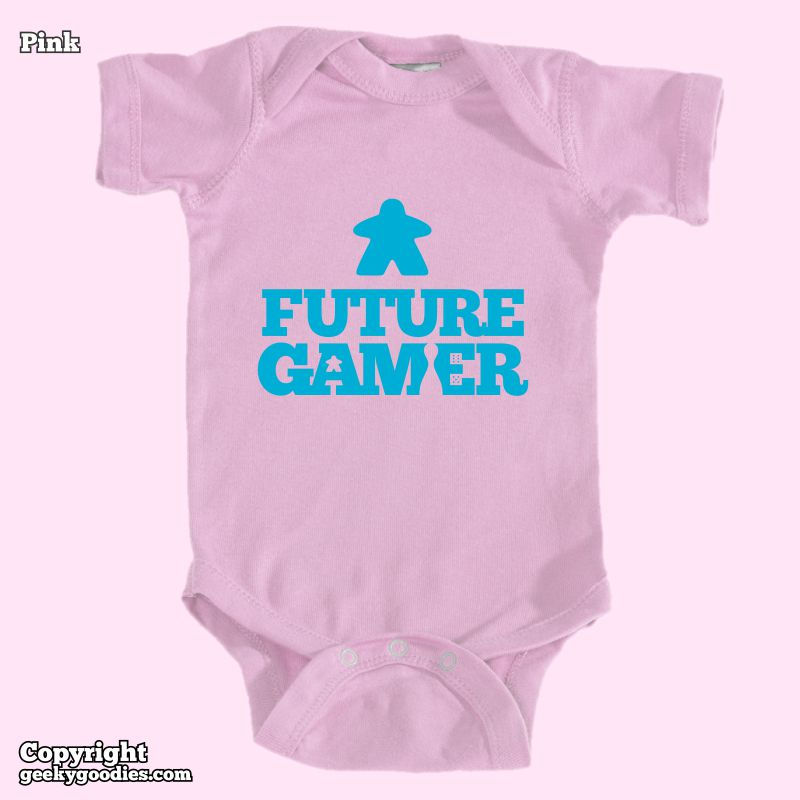 Thumbnail: Future Gamer Baby Onesies / Infant Bodysuits (Blue Letters)