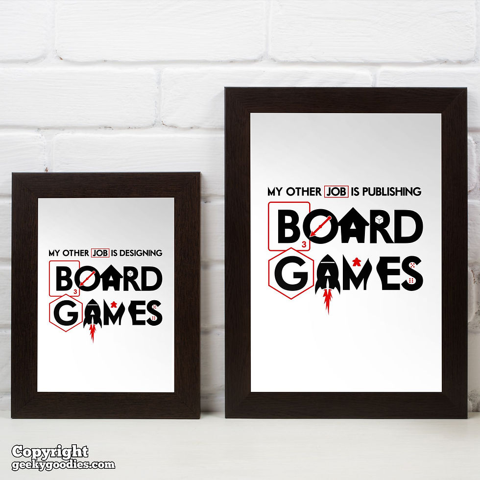 Thumbnail: My Other Job is DESIGNING Board Games Poster