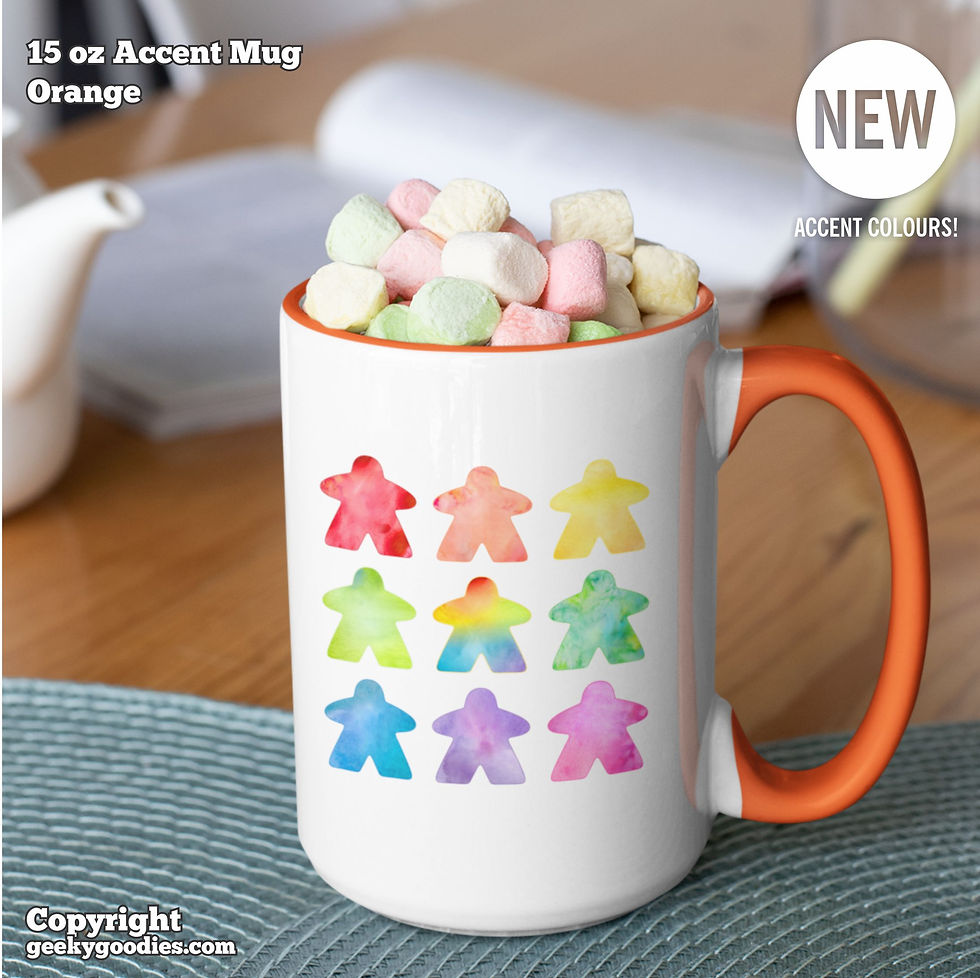 The Watercolour Meeple Coffee Mugs