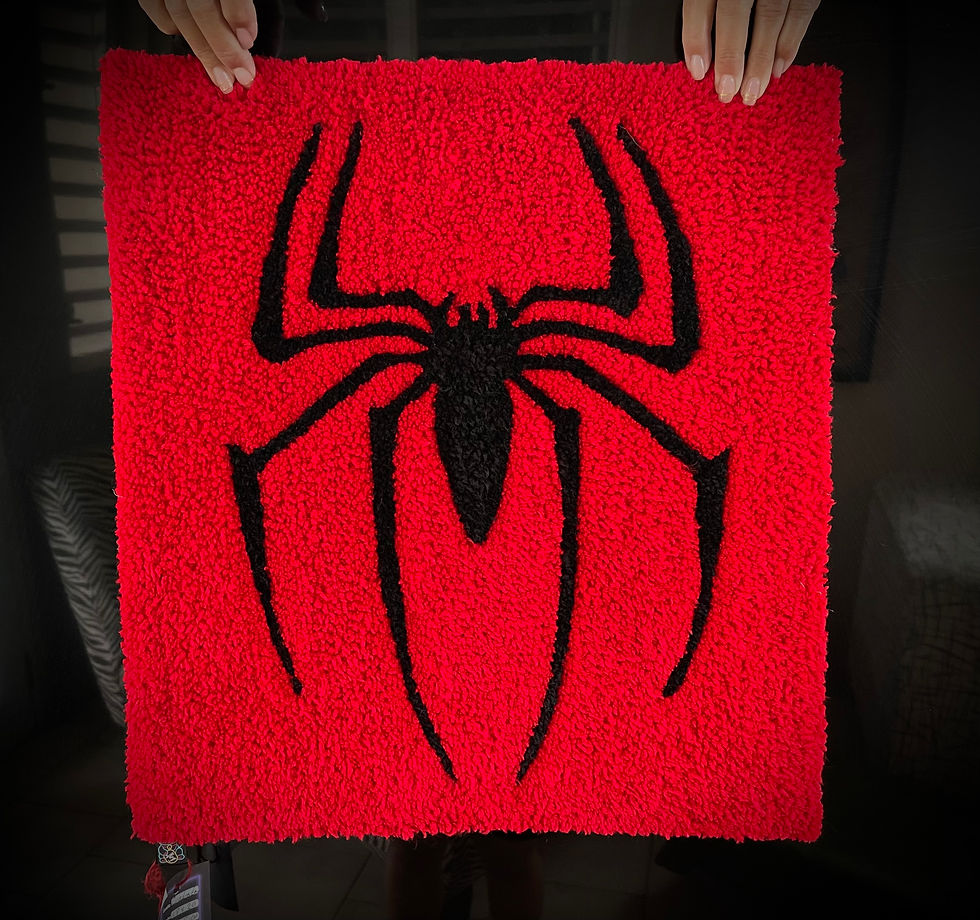 SQUARE SPIDER HAND TUFTED RUG