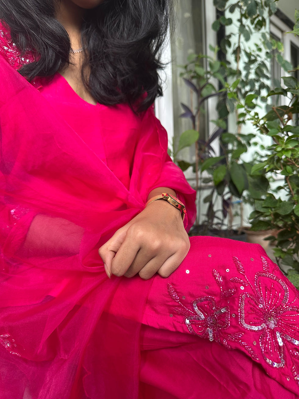 Thumbnail: Lia Kurta Set in Magenta