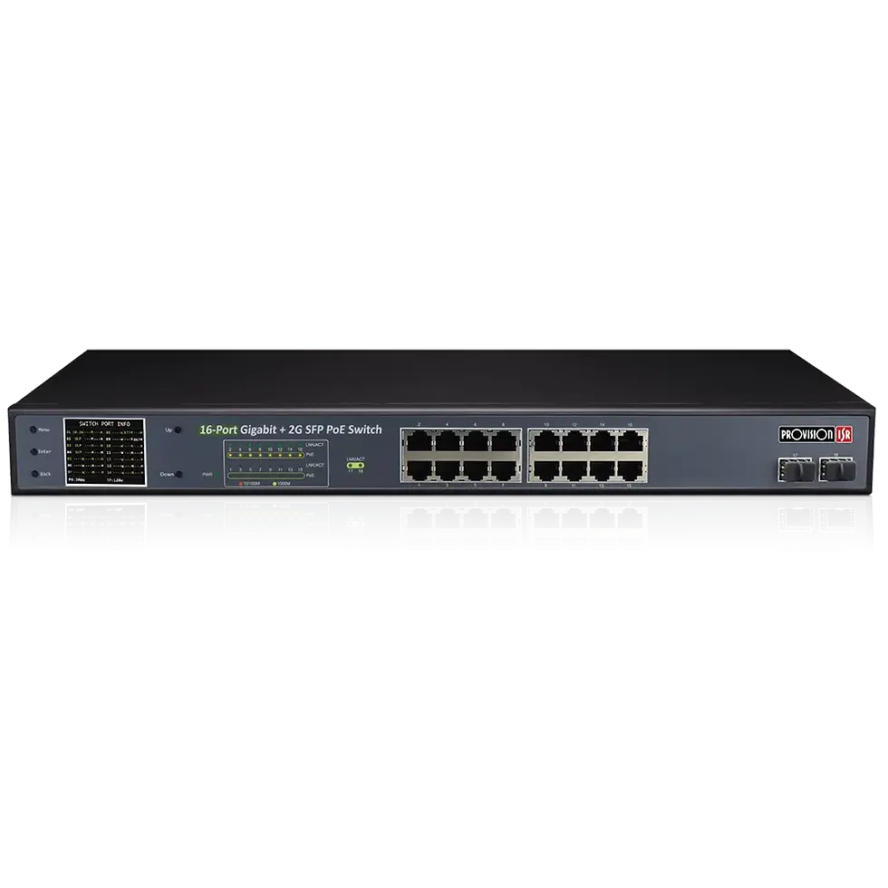 PoES-16250GCL+2SFP Switch PoE 16 Cổng Provision-ISR