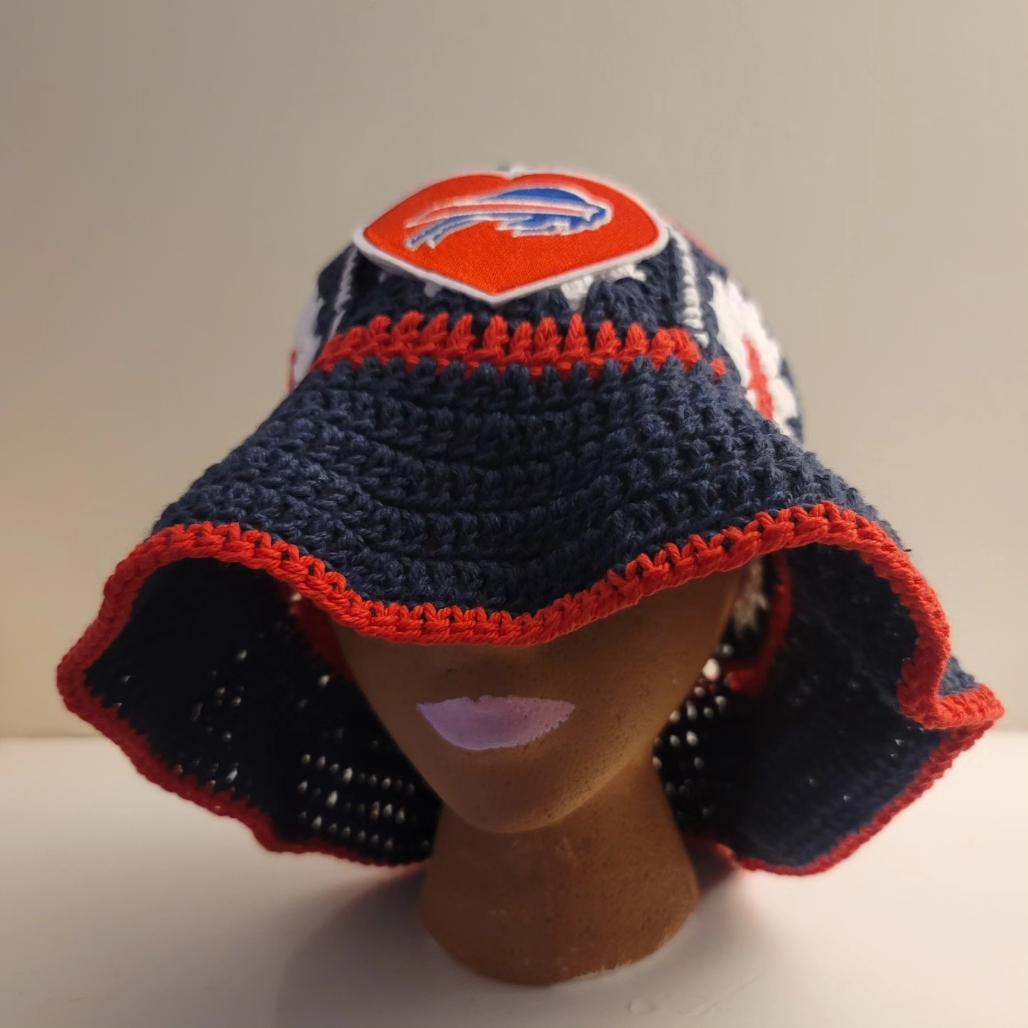 SPORT FANS GRANNY SQUARE BUCKET HATS (made to order)