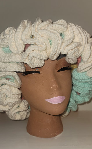 TLC Crochet BIG RUFFLED hat