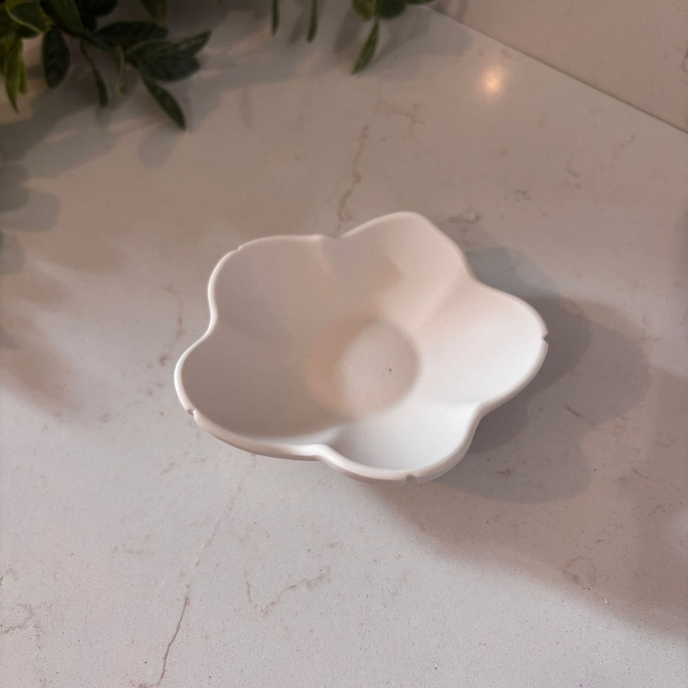 Coupelle Minara en jesmonite blanc