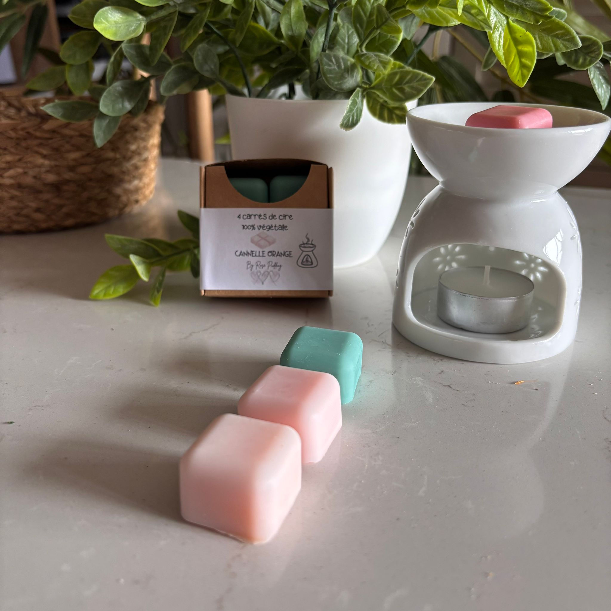 Carrés de cire parfumée Cannelle Orange