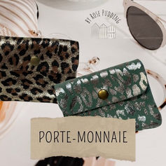 Les porte monnaie en cuir chez By Rose Pudding