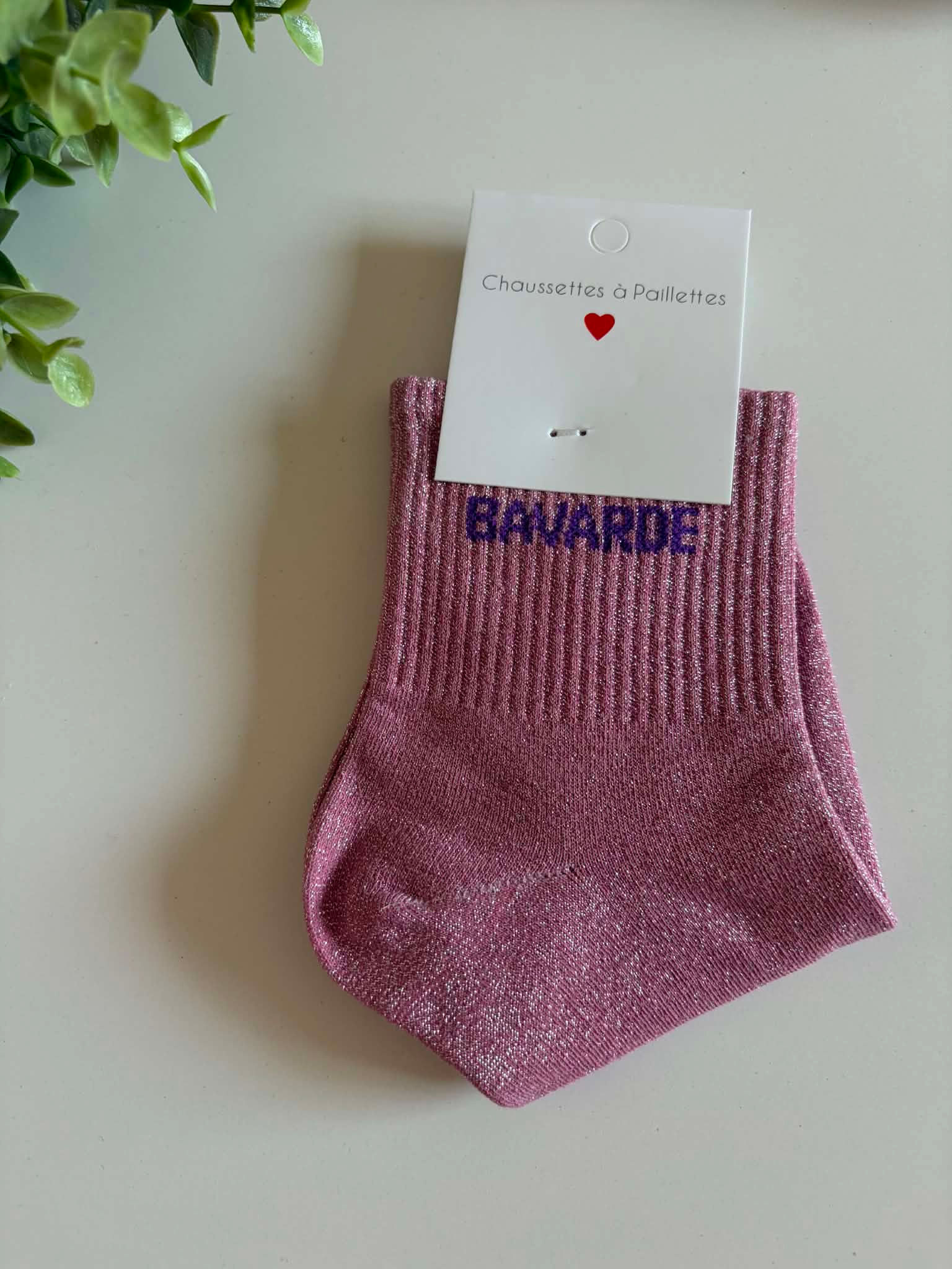 Chaussettes à paillettes Bavarde