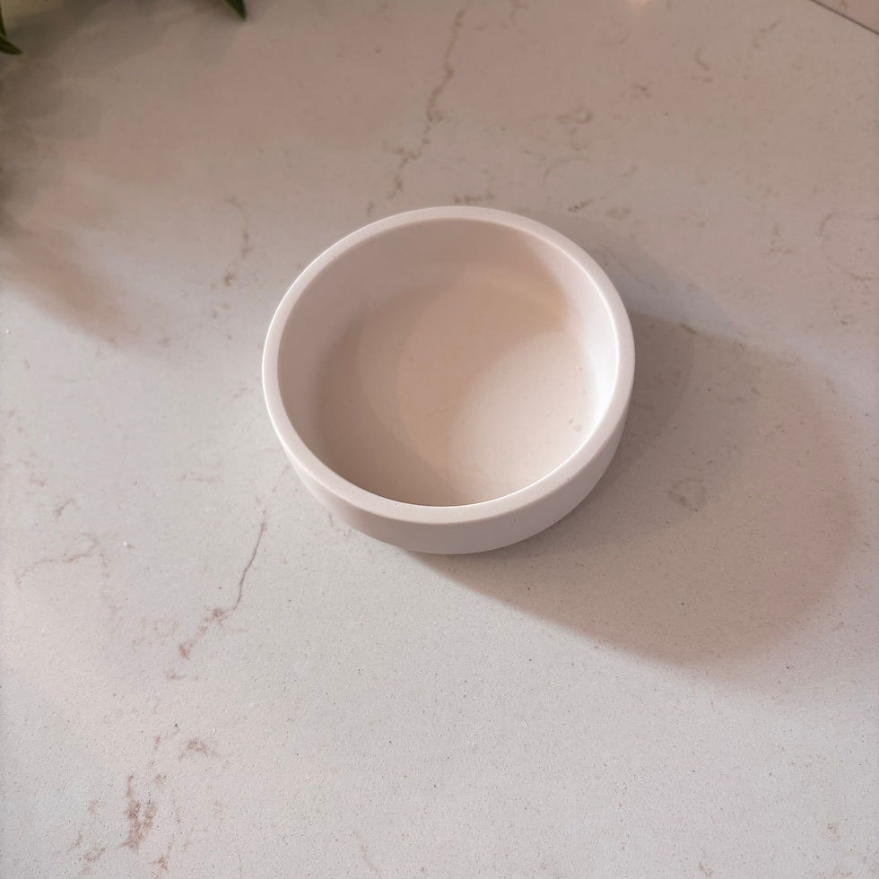 coupelle ondine en jesmonite blanche