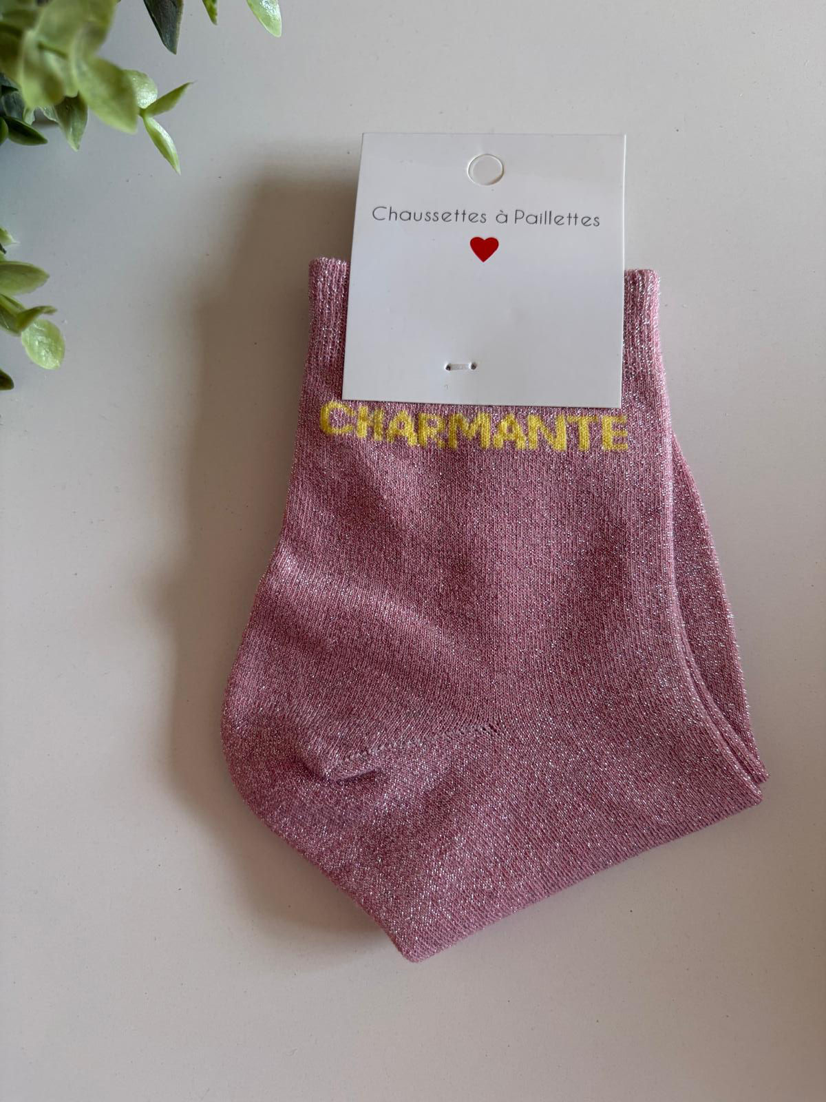 Chaussettes à paillettes Charmente