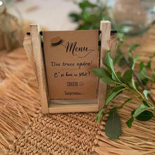 Menus mariage sur kraft