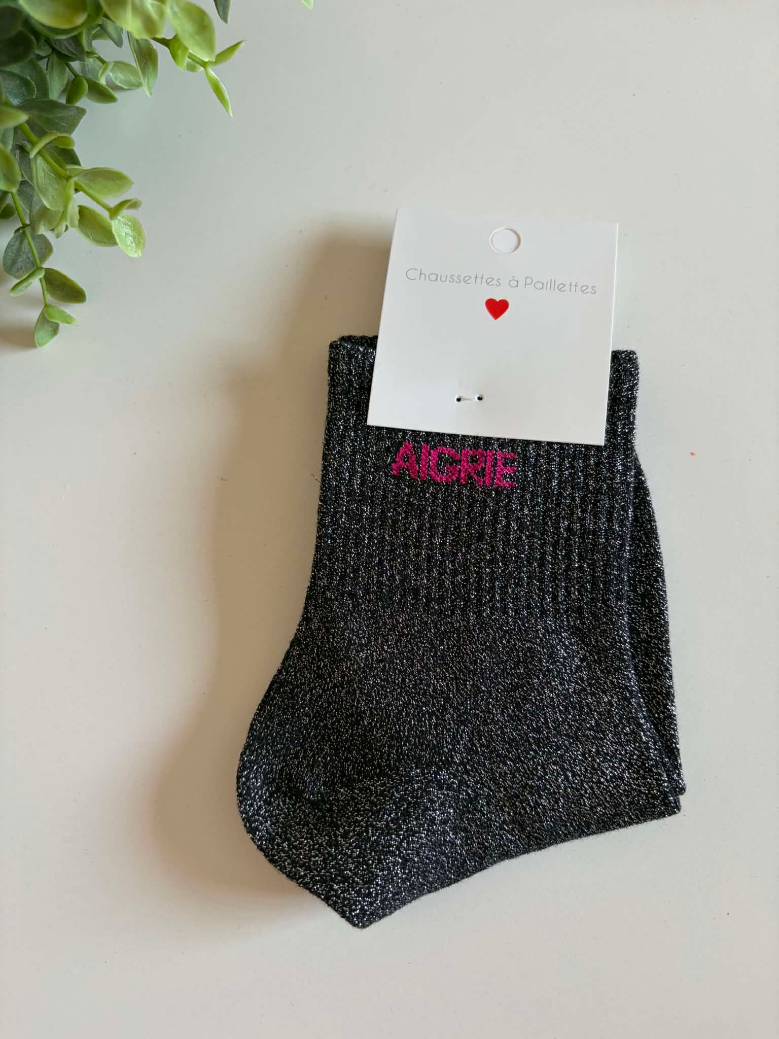 Chaussettes à paillettes Aigrie