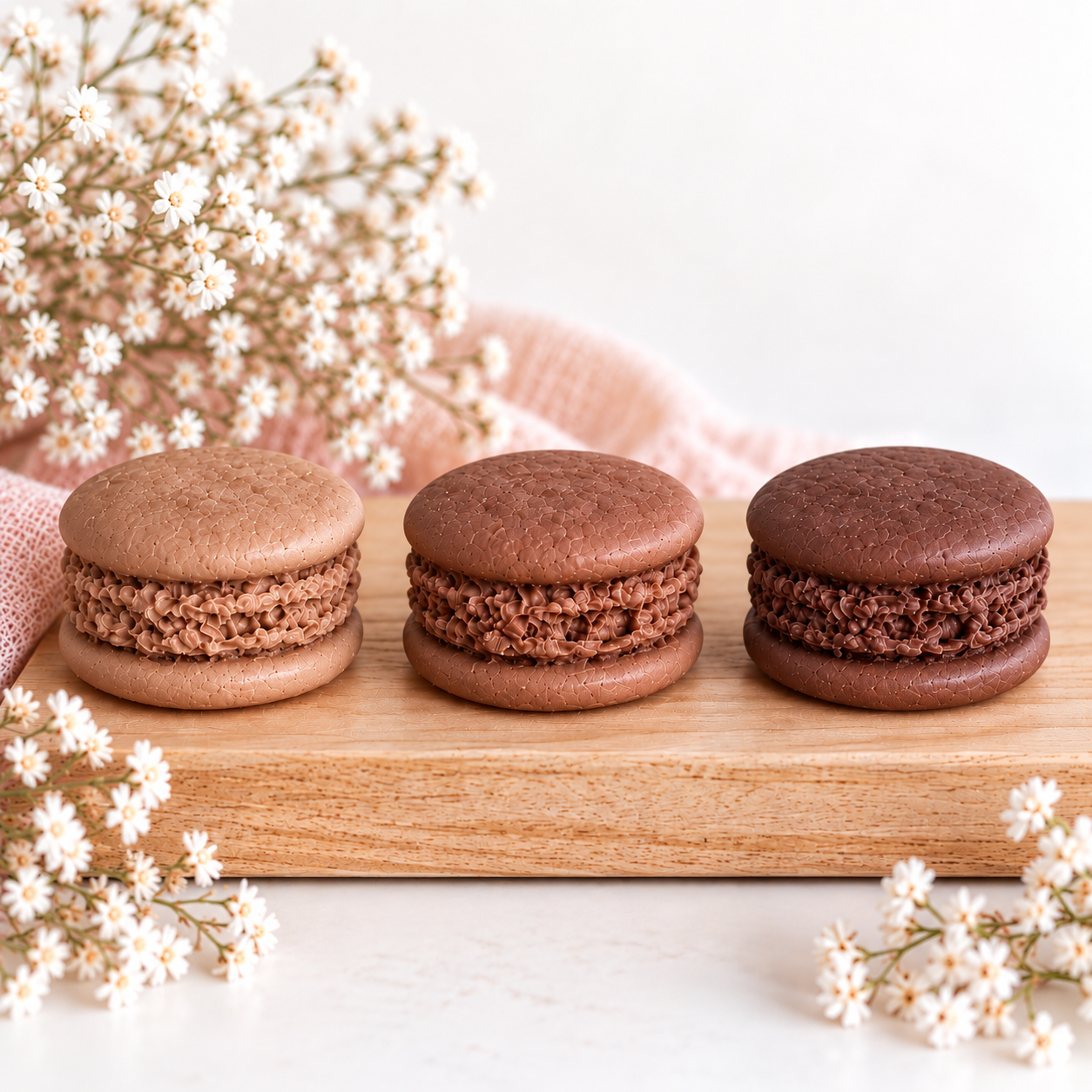 Macaron de cire parfumée Velours