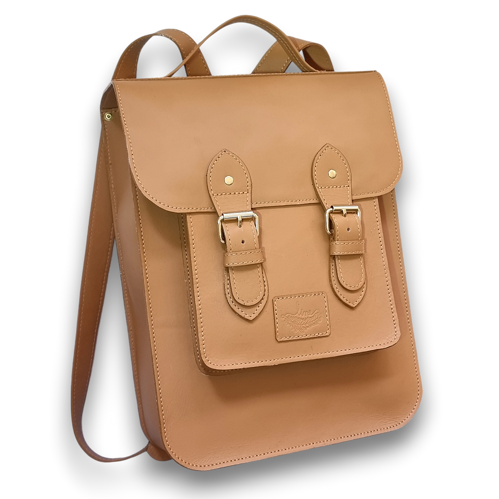Miniatura: Mochila Satchel Versão N°1 Grande Couro Line Store Leather - Cores Variadas